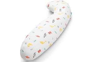 BYRIVER 35" Contour Cooling Baby Side Sleeping Pillow & Anti-Rollover