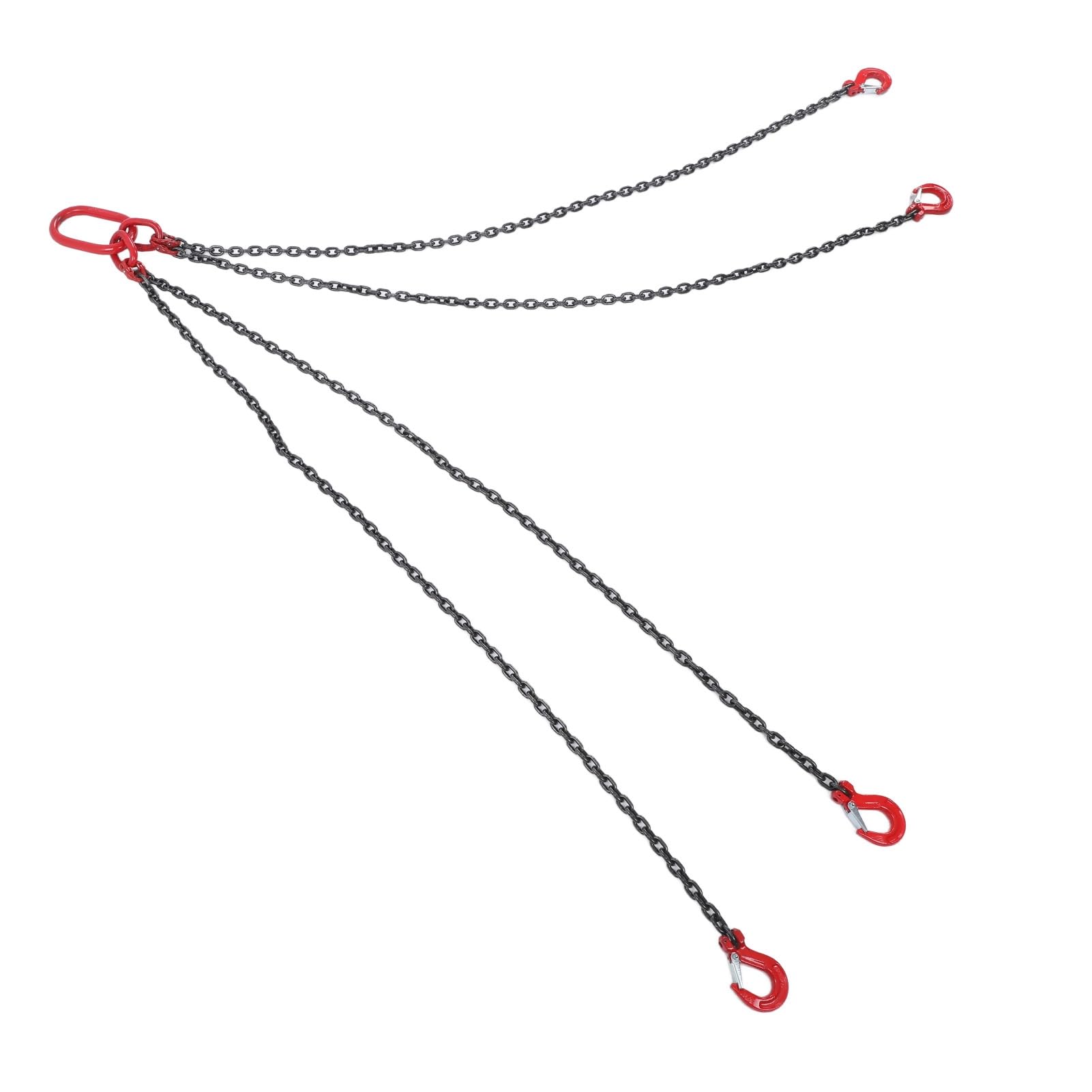 Élingue de Levage à Chaîne Durable à 4 Voies avec 4 Pieds, Idéale pour une Utilisation en Construction et en Usine, élingue à Chaîne en Acier de 1,5 M (6T)