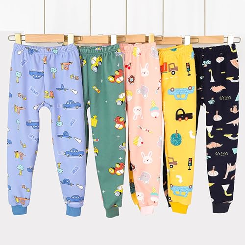 Now Boys Girls Fleece Sweatpants Elastic Waisted Cartoon Printed Thermal Lined Soft Joggers Loose Baggy Sports Pants3