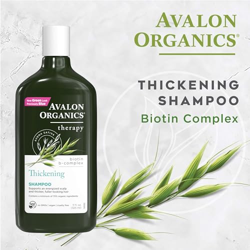 Image of Avalon Organics All Natural Biotin B-Complex Therapy Shampoo, 11 Fl Oz