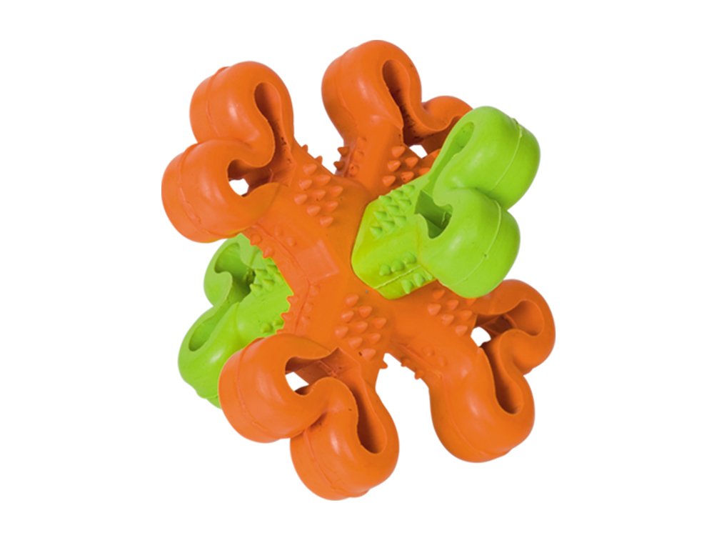 Nobby Goma Star para Aperitivos, 13 cm, Verde/Naranja