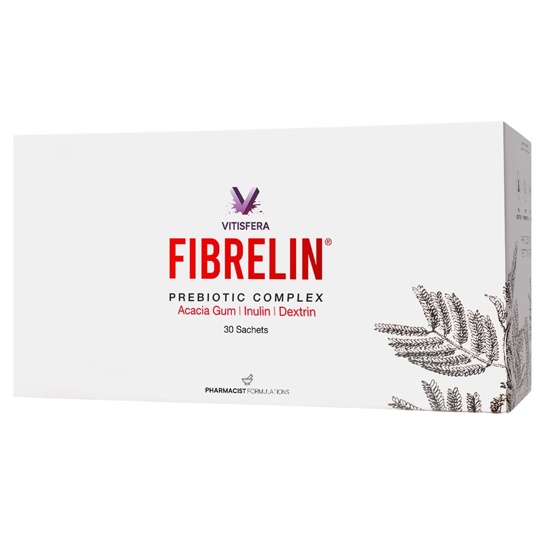 Vitisfera Fibrelin – Bitkisel Lif Takviyesi – Akasya Gam, İnülin, Dirençli Dekstrin – 30 Saşe