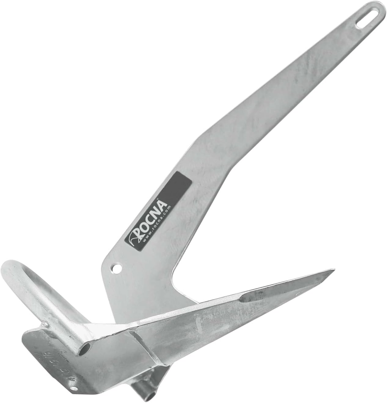 Rear view of the Rocna ROCORG010GS 10 kg Galvanized Anchor