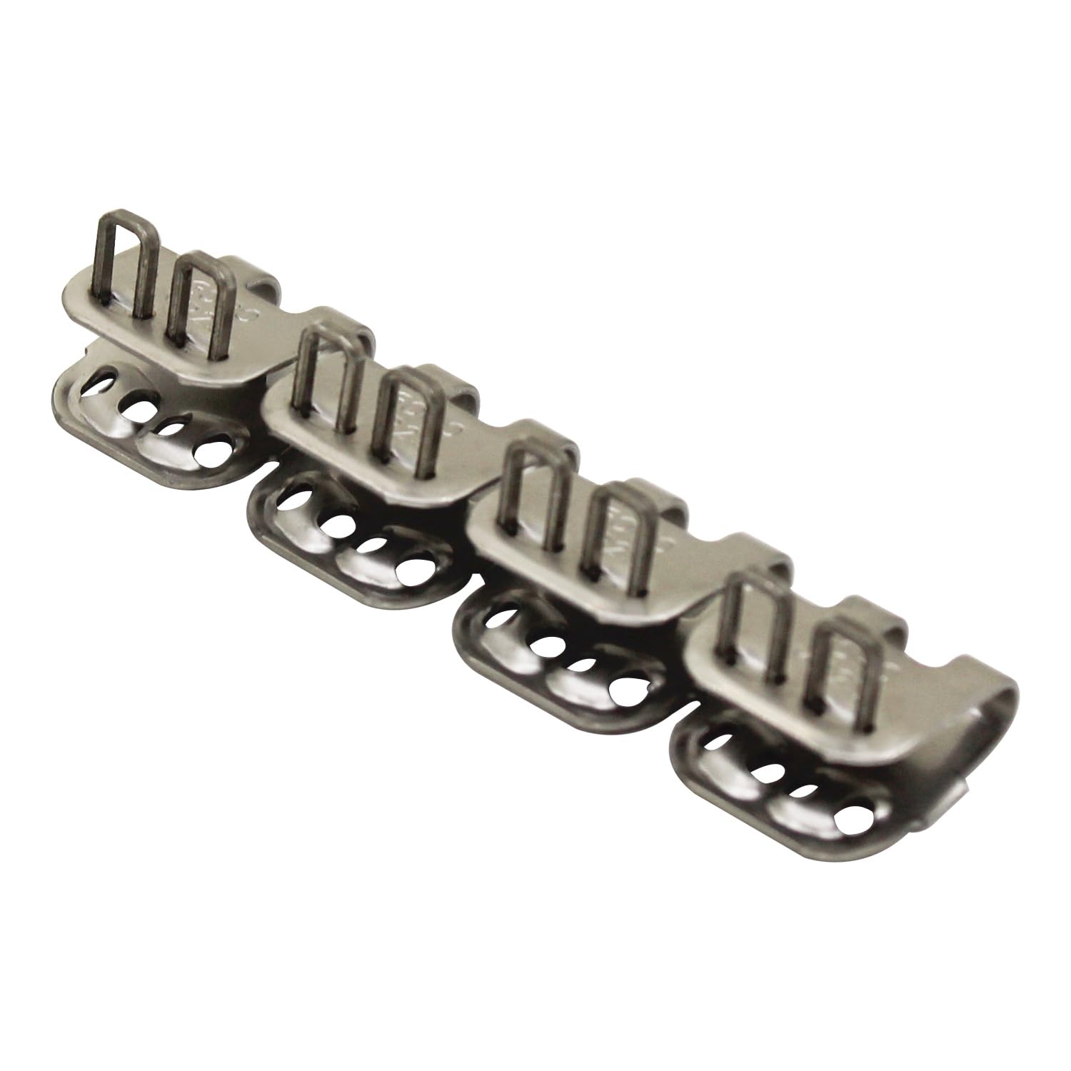 2pcs Giunzioni meccaniche per nastri trasportatori per nastro trasportatore di gomma giunzione metallica riparazione domino giunzione a scatto giunzione di testa (400mm)