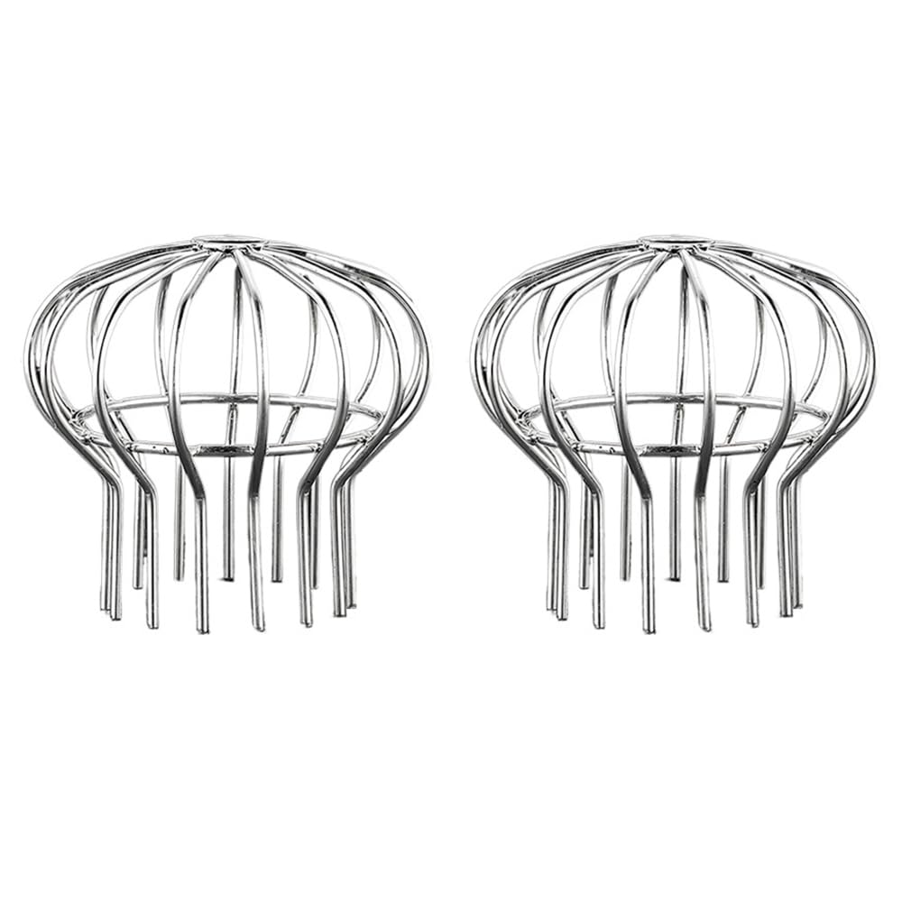Protector de canalón, 2 piezas de acero inoxidable, protector de canalón de malla para filtro de hojas y basura (125 x 137 mm)