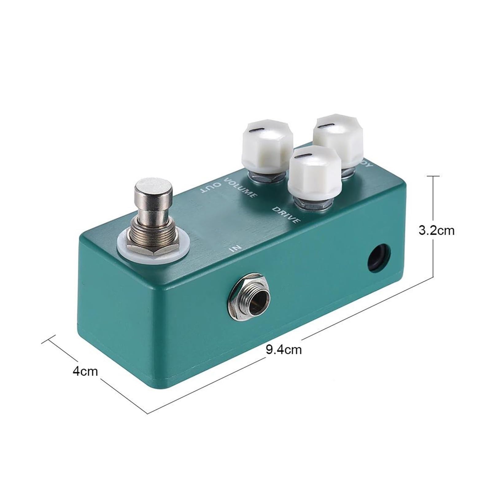 Overdrive Mini Pedał Efektów Gitarowych True Bypass W Metalowej Obudowie Akcesoria Do Instrumentów