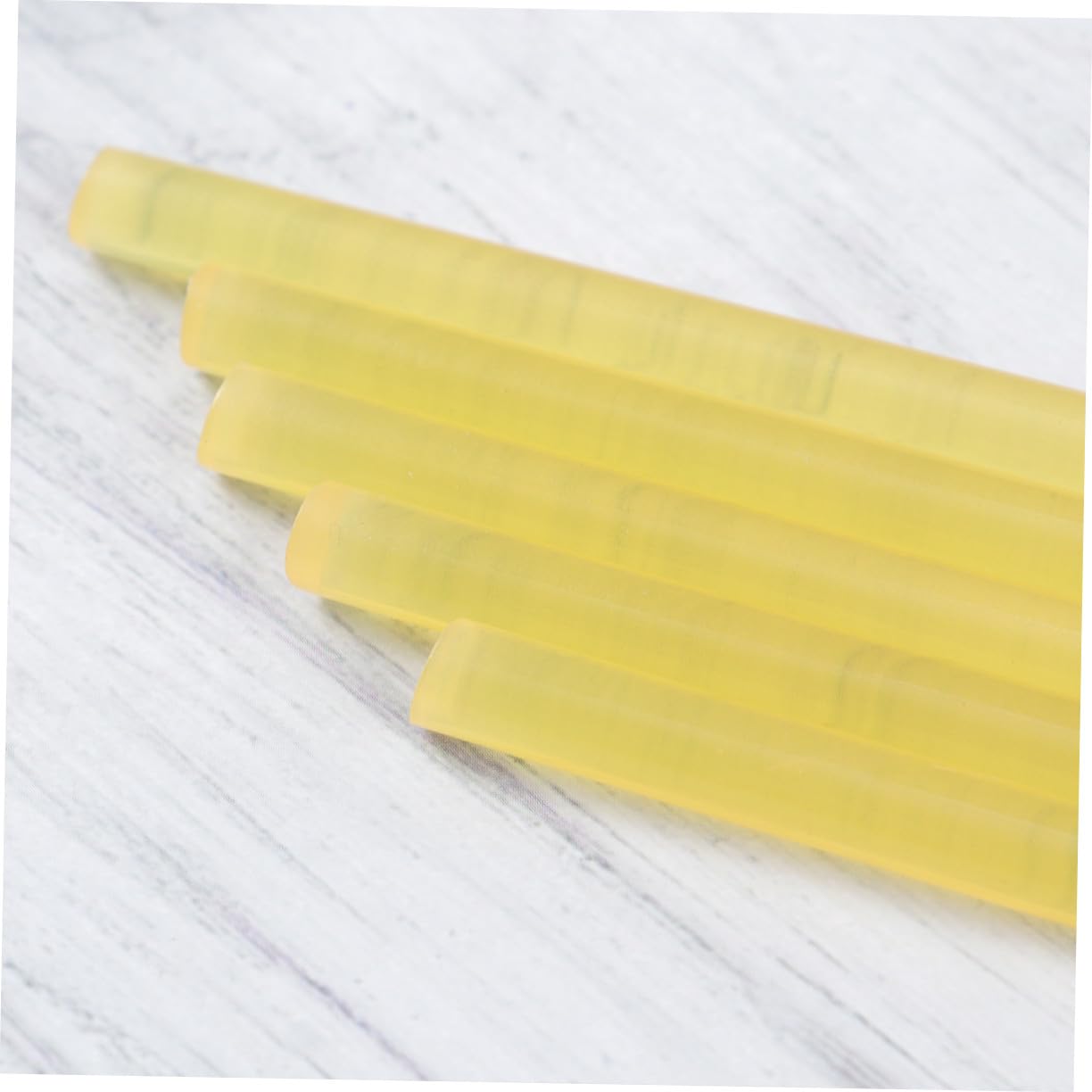 100 Stück Heiße Schmelzklebestifte Gelb Stark Haftend Flexibel DIY Reparatur Klebestangen Kit für Holz Glas Papier