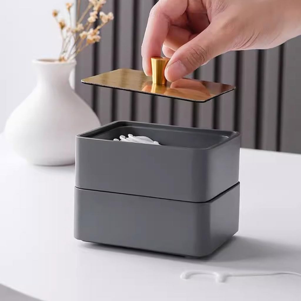Toothpick Holders Desktop Dental Floss Box Multi-Purpose Storage Box Household Cotton Swab Storage Box Fashionable Toothpick Box Tooth Pick Dispenser