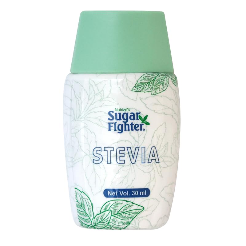 Sugar Fighter Stevia Liquid – 30ml | Zero Calorie & Fat-Free Sweetener | 100% Natural Stevia | Sugar Free | Non-GMO, Plant-Based Sugar Alternative | Zero Sugar Sweetener | Pack of 1-image-43