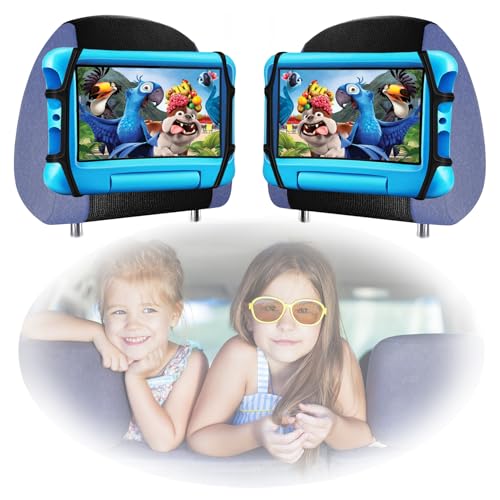 Car Tablet Holder - iPad Headrest Mount for Back Seat and Kids - Universal 7-11 Device Mount Accessories [2 Pack]