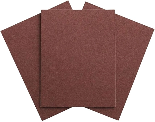 Lixa Grão 220 – Kit com 3 Folhas 22,5×27,5 cm – Acabamento Fino para Madeira, Massa, Gesso, Pintura e Pequenos Reparos