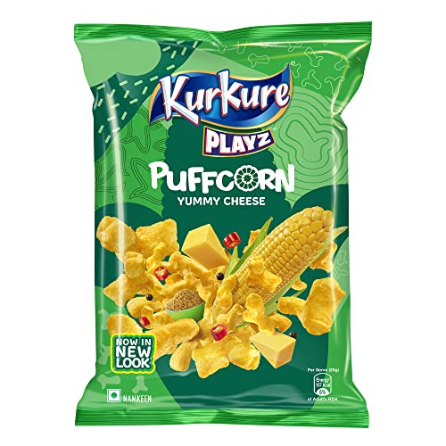 Kurkure Puffcorn 60 grams - Yummy Cheese - Namkeen - Instant Snack - India
