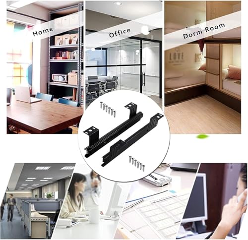 Guías para bandejas de teclado extensibles, ideales para organizar gabinetes de hogar 7