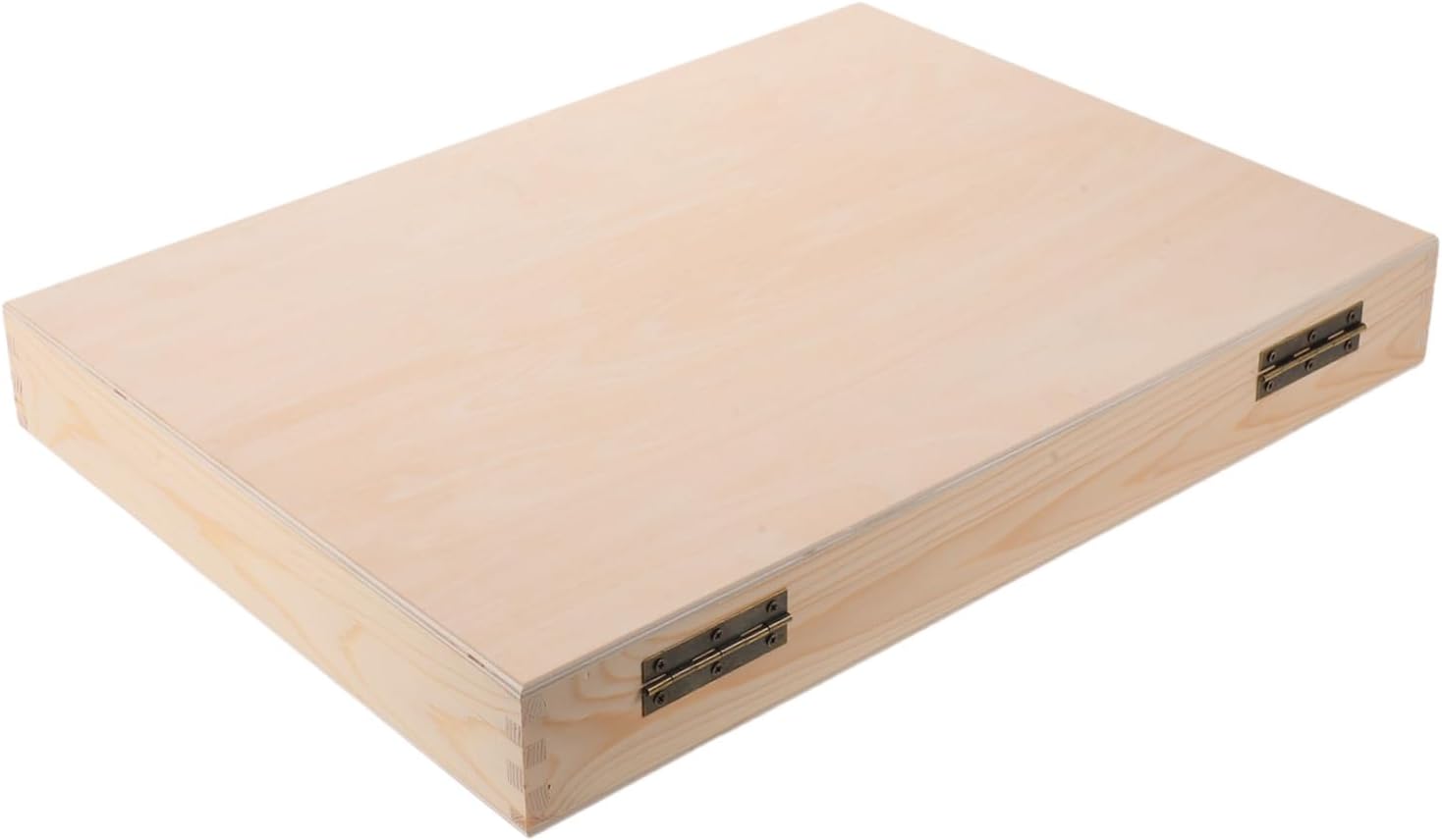 TEHAUX Photo Album Storage Box with Flip Top Lid Vintage Wooden