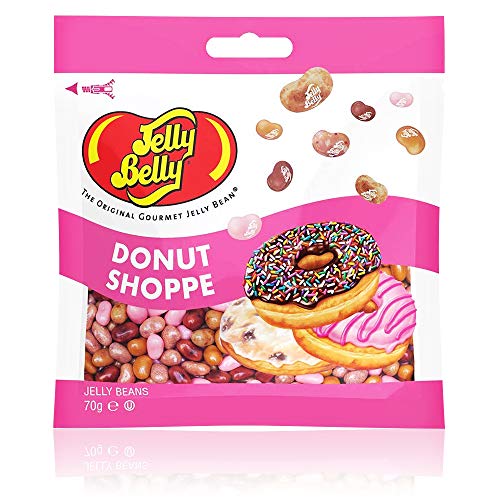 Jelly Belly Beans, grajeas con sabor a donuts, bolsa de 70 gramos, caramelos masticables en forma de judías