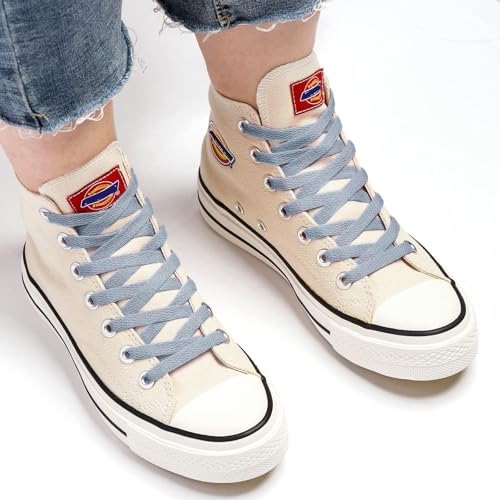 Image of Stepace [2 Pairs Flat Shoe Laces for Sneakers 30 inch-72 inch Length 26 Color Shoelaces
