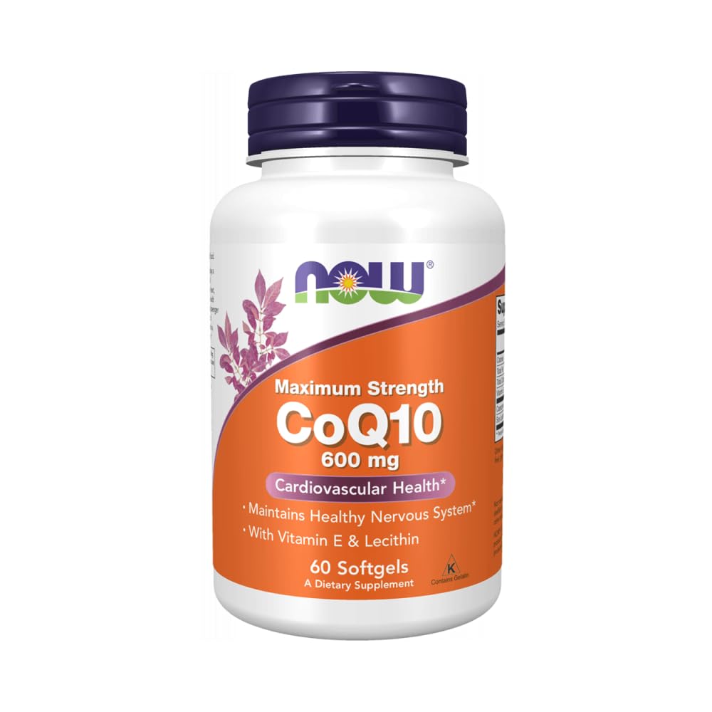 Now CoQ10 Co-Enzyme Q10 600 mg - 60 Softgels