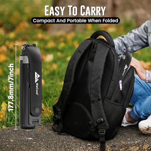 Image of WeCool S3 Selfie Stick Tripod for Mobile with 360 Rotation Offers a 4-Leg Stable Base, extends up to 102 cm, Supports Bluetooth 5.2 with 10m Range.