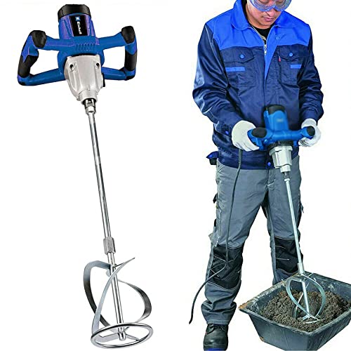 🌀【Ampiamente Applicabile】Questo miscelatore di grado industriale può essere ampiamente utilizzato per miscelare mangimi, alimenti, vernici, cemento e molte altre operazioni di miscelazione industriale.