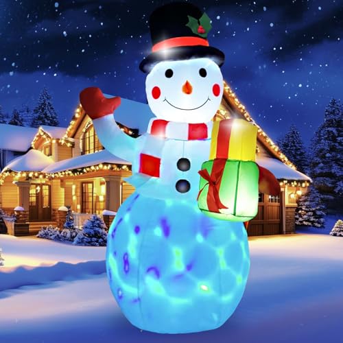 5FT Inflatable Snowman Outdoor Decoration with...