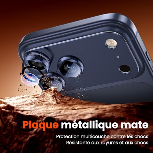 Protecteur d'objectif de caméra iPhone 17 Pro alliage 10H