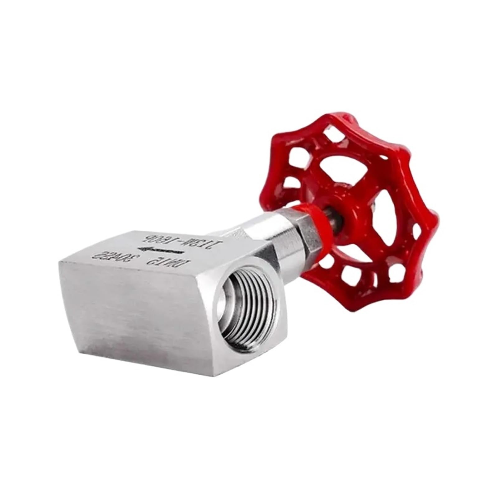 válvula de Aguja 1/4" 3/8" 1/2" 3/4" válvula de Globo del Hilo Femenino de la válvula de Aguja del Acero Inoxidable J13-160P(1/2")