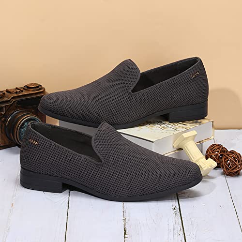 Image of UUBARIS Mens Dress Loafers Tuxedo Suit Slip on Shoes