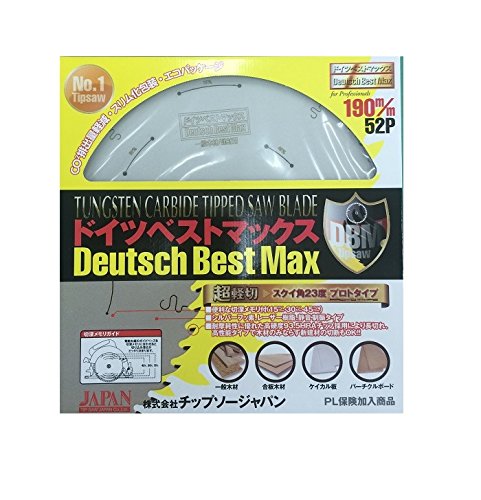 チップソージャパン 一般木工用/集成材用 190×52P DB52-190F