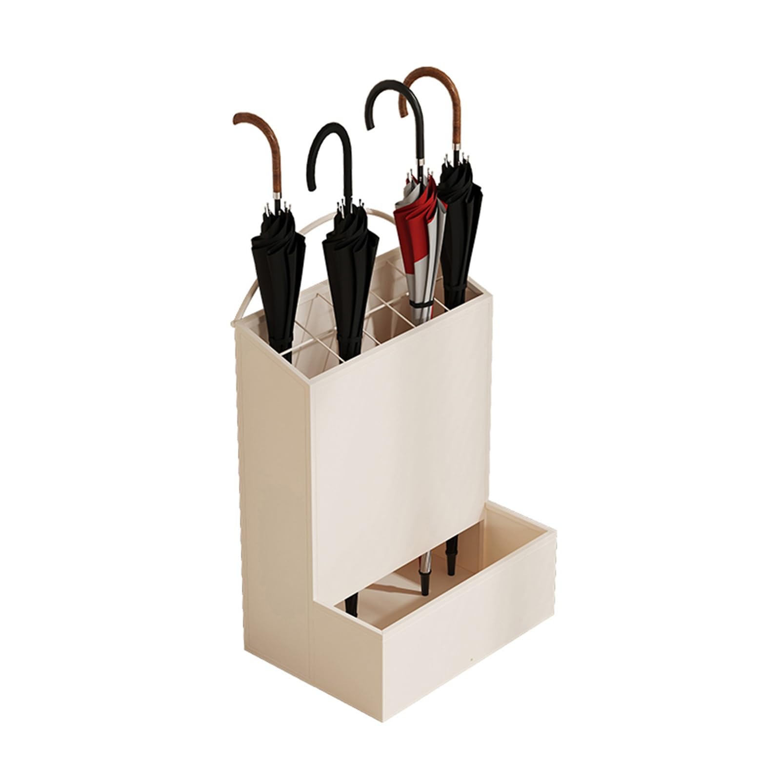WXPGFEQ Umbrella Storage Rack with Drainage Holes, Sturdy Freestanding Umbrella Stand for Home Office, Hotel Lobby Entrance Entryway