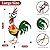 Ratuor Large Metal Rooster Decor Garden Statue Chicken Yard Art Kitchen Outdoor Decoration Gifts for Women Mom