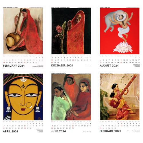 Image of Tallenge - Indian Masters - 2024 Wall Calendar - 12 x 17 Inches for Home & Office (Paper, Wall Calendar)