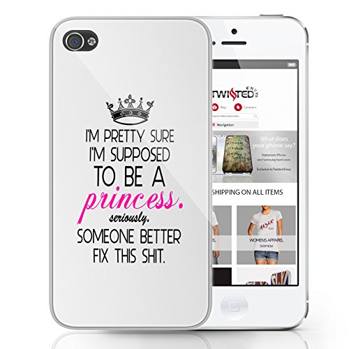 Blanco para iPhone 6 princesa error Cute Cool Sexy Quirky teléfono móvil