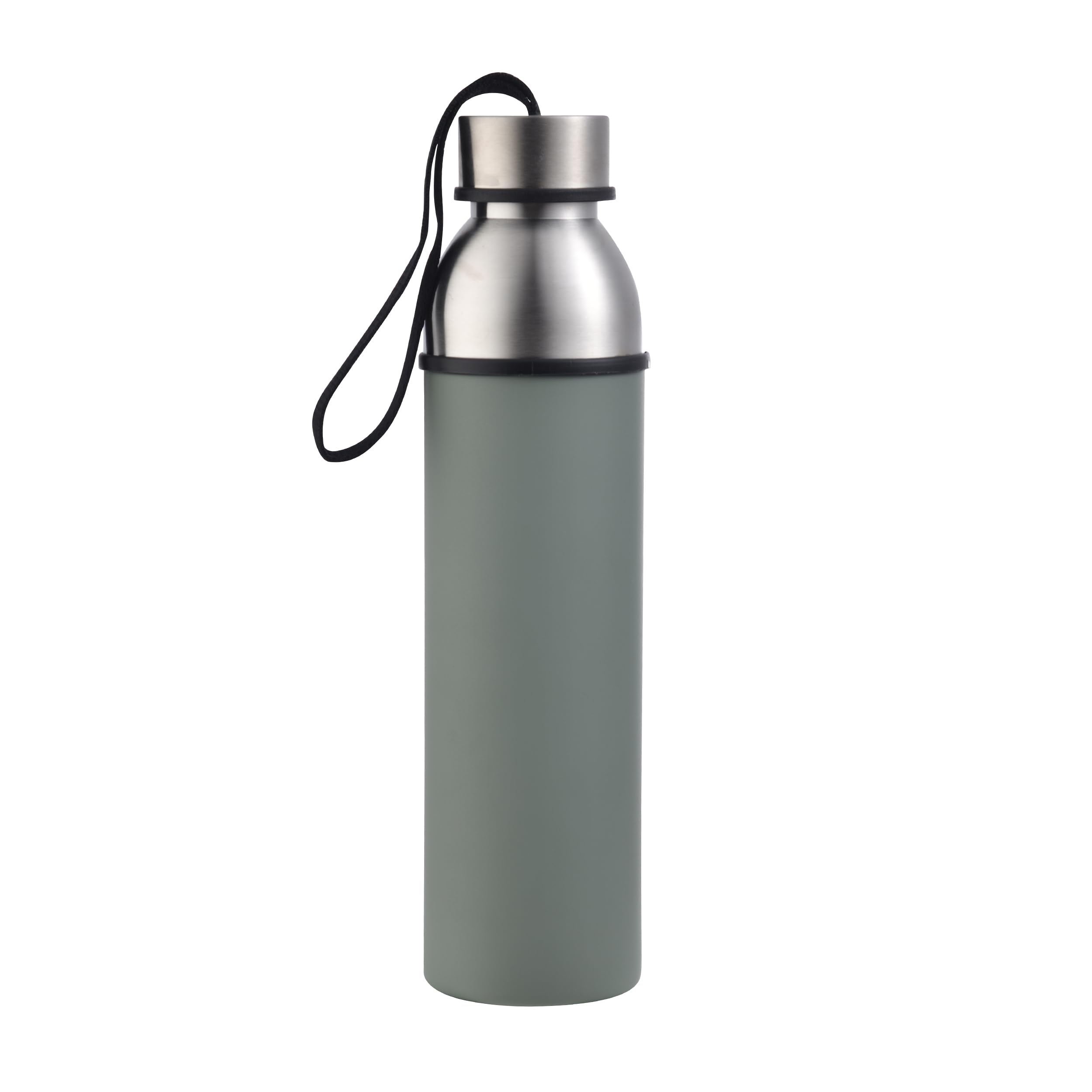 BERGNER Walking Allioto - Bottiglia Thermos da 570 ml - Fatta in acciaio inossidabile e rivestimento antinieto - verde - ottima qualità e durata - per tutti i tipi di attività