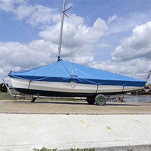 BC124B Tailored Waterproof Overboom Dinghy Cover Blue -To Fit Wayfarer Dinghy