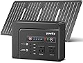Powkey Solar Generator with Panel,200W Portable Power Station with Solar Panel 40W, 110V Pure Sine Wave DC/USB/AC Outlet Electric Generator Battery Backup for Outdoor Camping Emergency Home