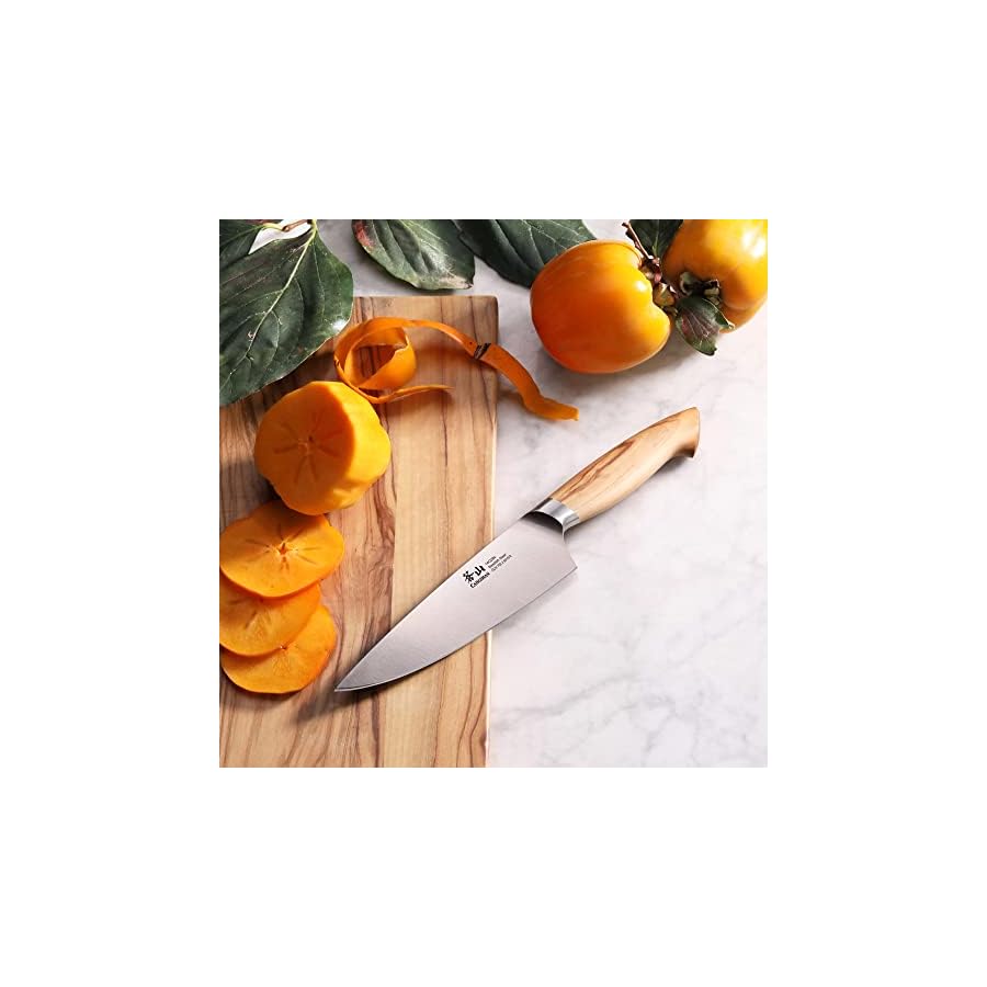 Cangshan-OLIV-Series-501578-Swedish-14C28N-Steel-Forged-6-Chefs-Knife Cangshan OLIV Series 6-Inch Chef's Knife, Forged Swedish 14C28N Steel, 501578