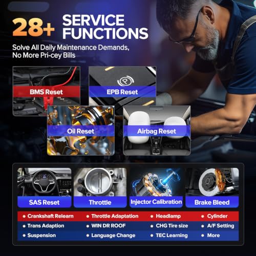Autel MaxiCheck MX808S OBD2 Diagnostic Scan Tool, 2026 Bidirectional Scanner 3000+ Active Test 11OS as MK900 MK900BT MX900, US Ver. of MaxiCOM MK808S MK808Z, 28+ Service, OE All Systems Scan, FCA - Image 5