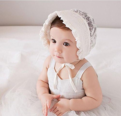 Regalos para nuevos padres menores de 15 años gorro de encaje para niñas y niños accesorios para el cuidado del bebé blanco talla única