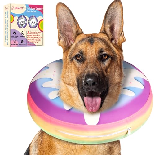 Inflatable Dog Cone Collar Alternative After Surgery, Donut