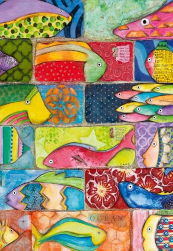 Ravensburger Puzzle Moment - Splashy Fish Tiles 300 Teile Puzzle für Erwachsene - 12001328 - Handwerkliches Werkzeug, Made in Germany, jedes Teil passt perfekt zusammen