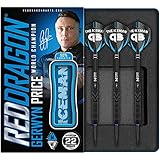 Red Dragon Hardcore flights RED DRAGON Gerwyn Price Iceman Black SE 22g - Tungsten Darts Set mit Flights und Schäfte