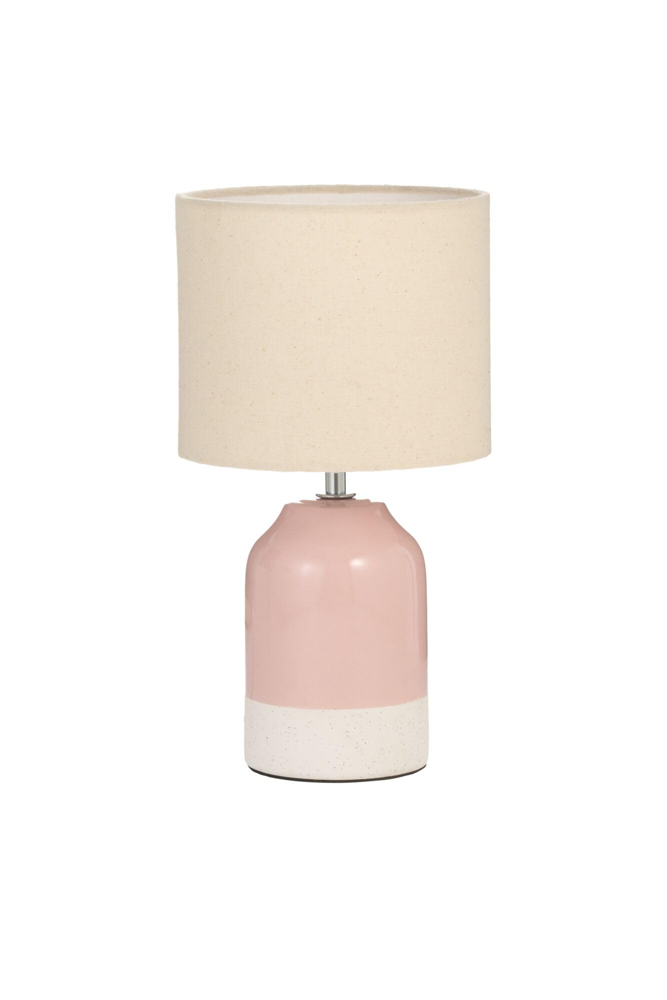 Paulmann Pauleen 48323 Sandy Table Light Glow E14 max. 20W Cream, Pink Fabric, Ceramic