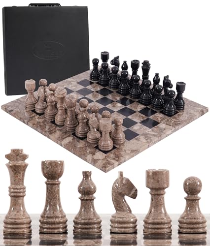 Set de ajedrez de mármol Radicaln 15" con 32 piezas miniatura 1