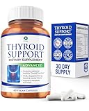 1 Body Thyroid Support Supplement for Women and Men | Supports Energy & Mental Clarity with Ashwagandha, Iodine, Zinc & B12 | Selenium Supplement | 30 Day Supply