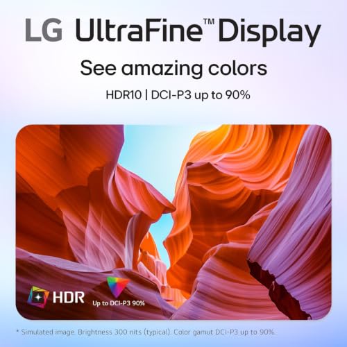 Image of LG 27 inch Computer Monitor, 4K UHD IPS Display with HDR10 and 90% DCI-P3 Color Gamut, 3-Side Virtually Borderless Design, Anti-Glare, Reader Mode, Flicker Safe, and Tilt Adjustable Stand - White