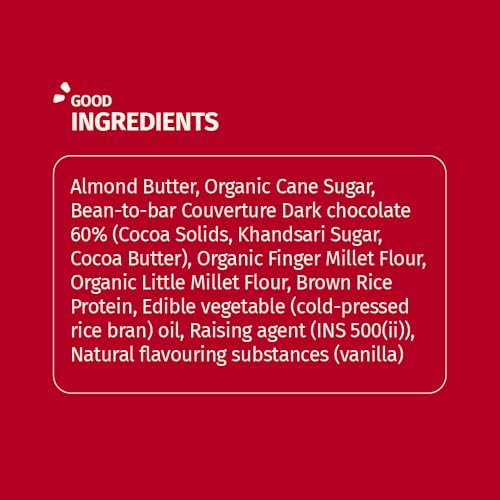 Image of The Good Kind Chocolate Chunk Cookies - 200gm, High Plant Protein Cookies with Almond Butter & Millet Flour, Perfect for Snacking, Sharing & Gifting, Gluten Free, Palm Oil free & Vegan (Pack of 2)
