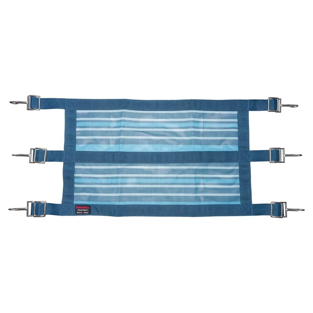 Dura-Tech Schneiders Deluxe Dura-Mesh Stall Guard | Adjustable with Maximum Air Flow | Heavy Duty Design for Horse Safety | Color Navy Stripe