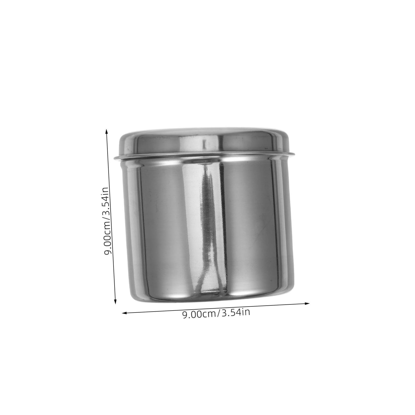 Cabilock Stainless Steel Balls Storage Container Unguent Holder for Gauze Dressings for Salons Everyday Use