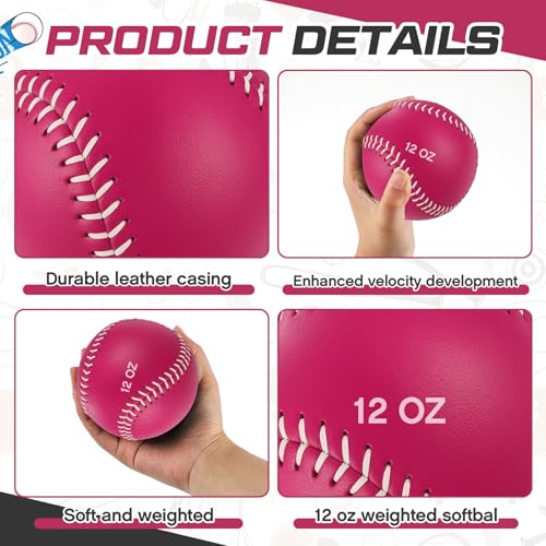 Image of Arrowbash Weighted Softball Training Balls Bulk Set