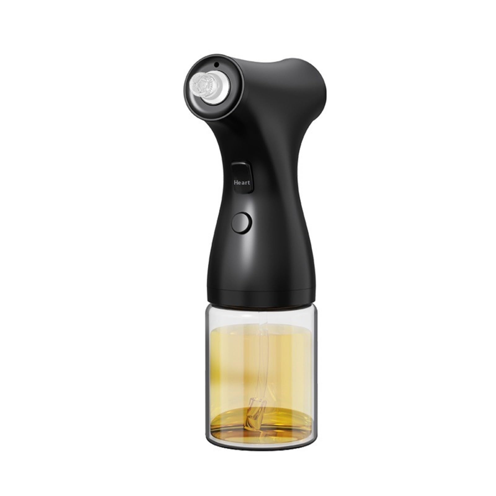 NGTFDCP Oil Dispenser, Electric Oil Sprayer Glass Mister For Cooking Air Fryer BBQ Kitchen Portable Bottle for Air Fryer, Salad(Black)